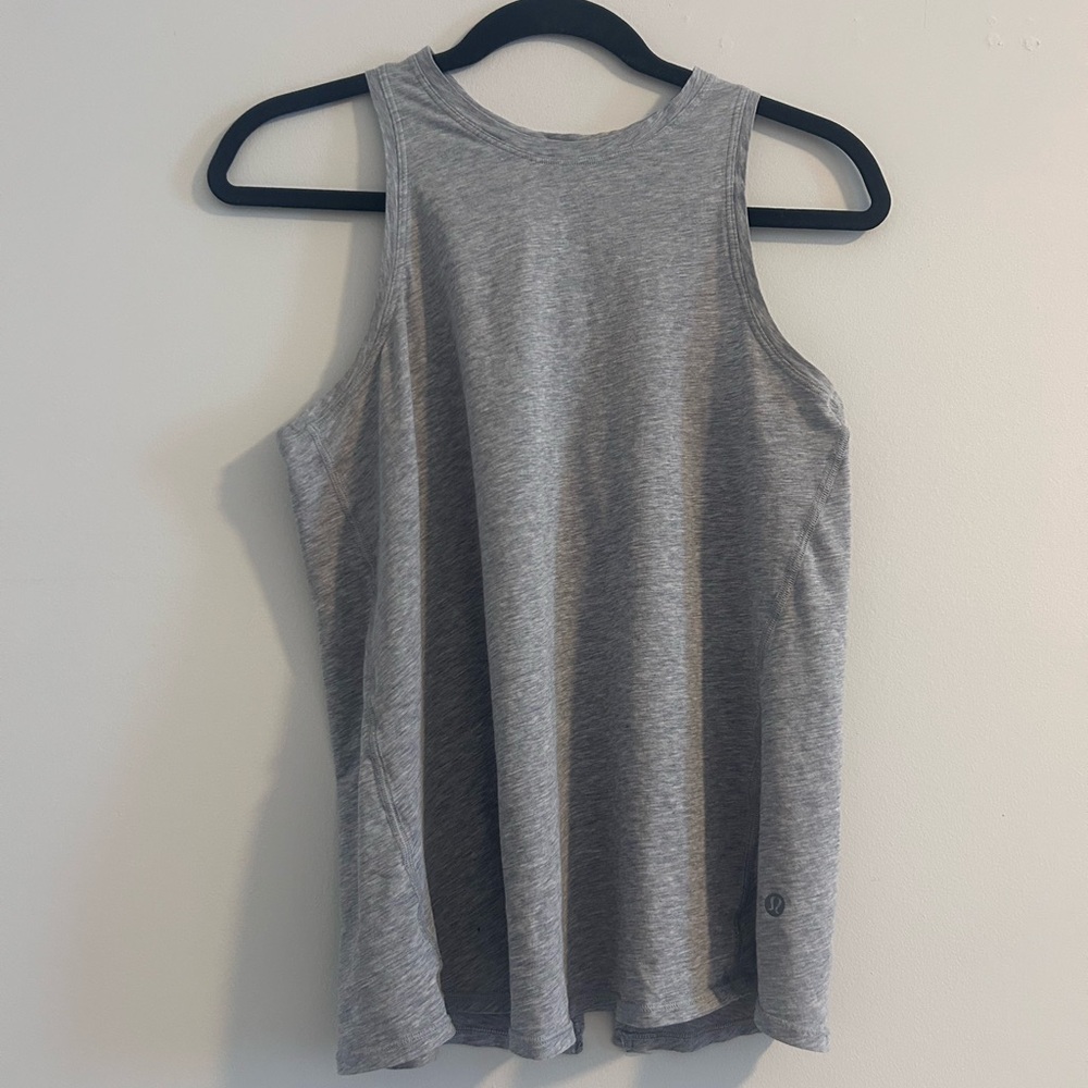 Lululemon Athletica Gray Tie Back Tank Top